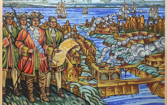 Основание Петрозаводска, 120х 100 см
